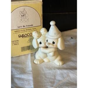 Vintage 1991 Precious Moments Birthday Series Let's Be Friends Figurine 527270